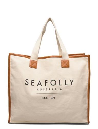 Carriedaway Canvas Tote Seafolly Beige
