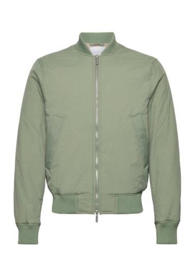 Norman Quilted Bomber Jacket Les Deux Green