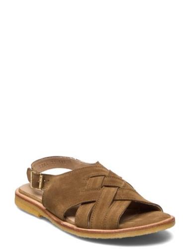 Sandals - Flat - Open Toe - Op ANGULUS Brown