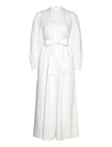 Radelle Linen Dress Andiata White
