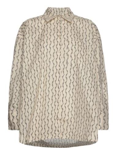 Pleated Back Shirt REMAIN Birger Christensen Beige