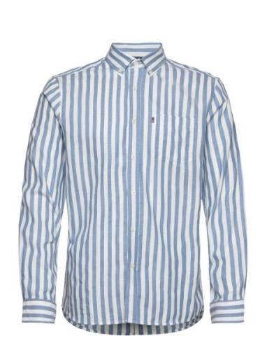 Fred Striped Shirt Lexington Clothing Blue
