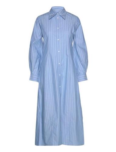 Reg Stripe Maxi Shirt Dress GANT Blue