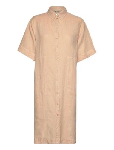 Mal Linen Shirt Dress MOS MOSH Beige