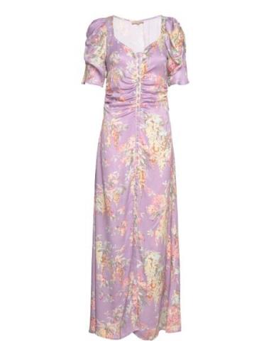 Crèpe Satin Maxi Dress By Ti Mo Purple