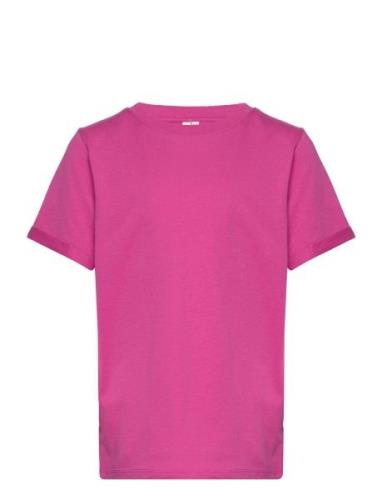 Pkria Ss Fold Up Solid Tee Tw Bc Little Pieces Pink
