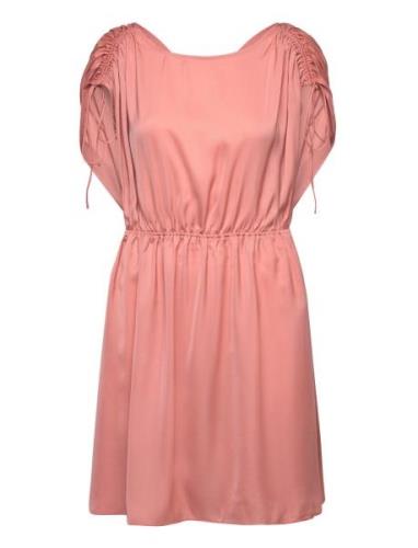 Mingai Short Dress Second Female Pink