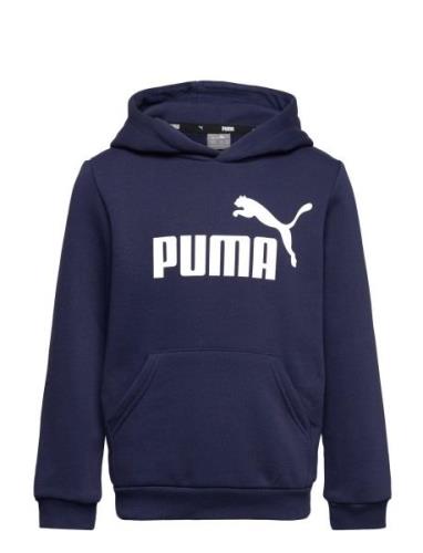 Ess Big Logo Hoodie Fl B PUMA Navy