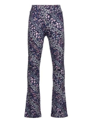 Kmgpaige Flared Pant Aop Pnt Kids Only Blue