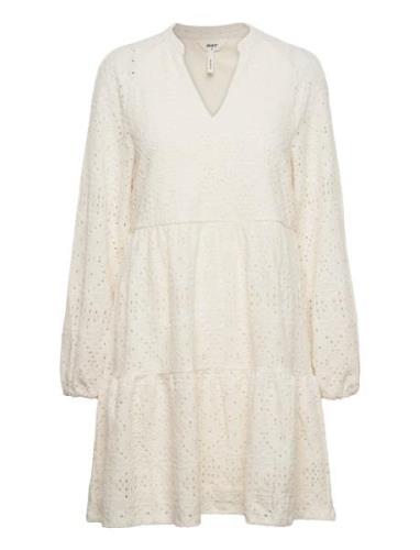 Objfeodora Gia L/S Dress Div Object White