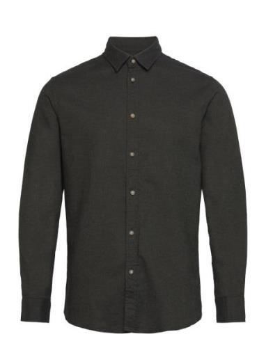 Slhslimowen-Flannel Shirt Ls Noos Selected Homme Khaki