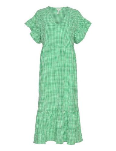 Objazana S/S Long Dress 126 Object Green