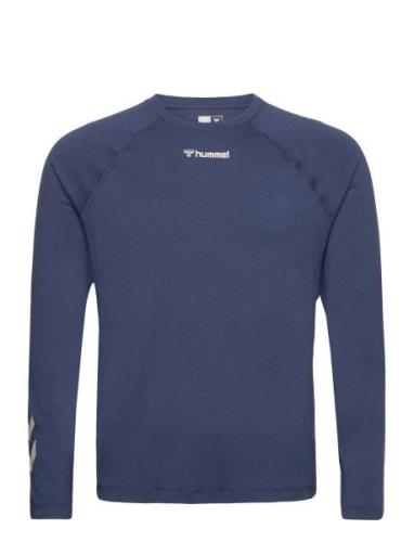 Hmlmt Laze T-Shirt L/S Hummel Blue