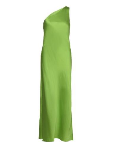 Slfmaya Shoulder Midi Dress Ex Selected Femme Green