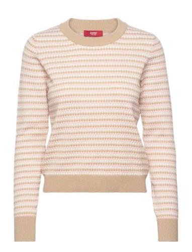 Women Sweaters Long Sleeve Esprit Casual Beige