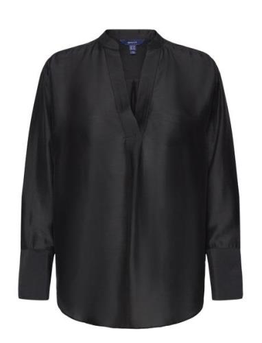 Relaxed Stand Collar Blouse GANT Black