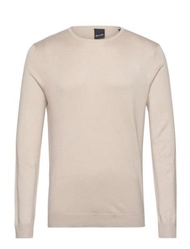 Onswyler Life Reg 14 Ls Crew Knit Noos ONLY & SONS Beige