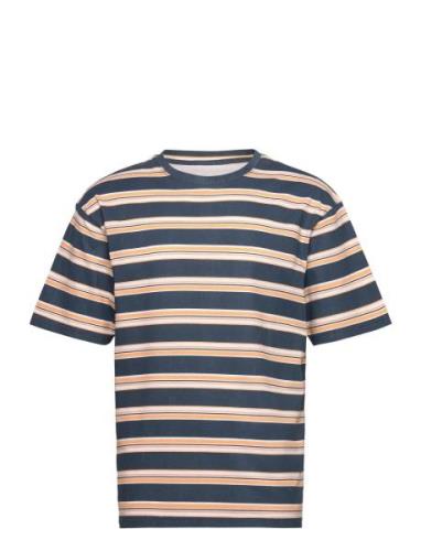 Dp Boxy Stripe T-Shirt Denim Project Navy