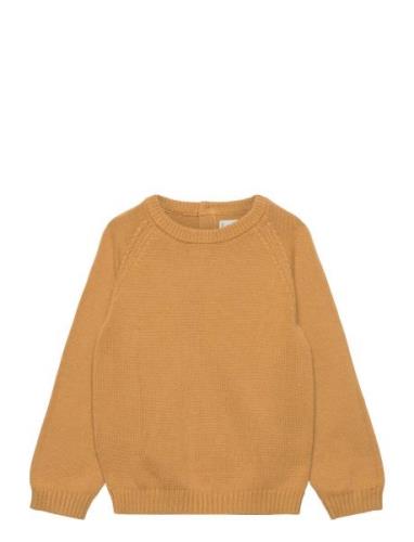 Knit Cotton Sweater Mango Yellow