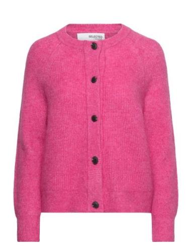 Slflulu Ls Knithort Cardigan Selected Femme Pink