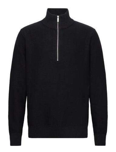 Slhaxel Ls Knit Half Zip W Selected Homme Black