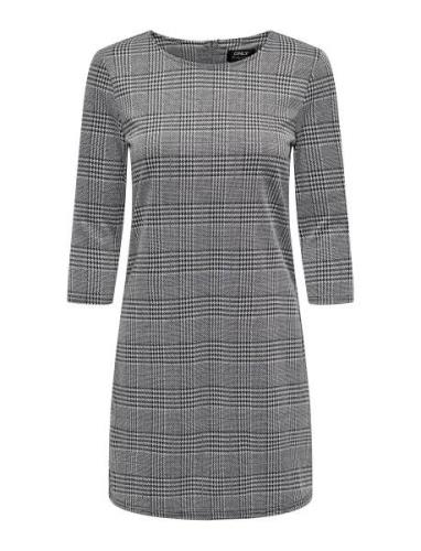 Onlbrilliant 3/4 Check Dress Noos Jrs ONLY Grey