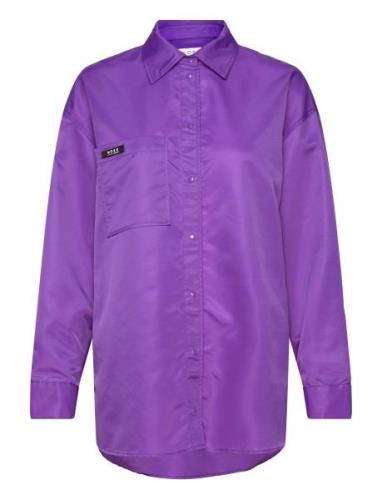 Regan Over D Shirt NORR Purple
