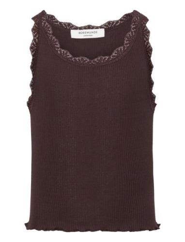 Rkbeatha Sl Top W/ Lace Rosemunde Kids Burgundy