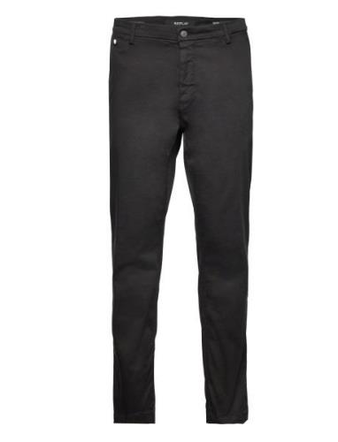 Benni Trousers Regular Hyperchino Color Xlite Replay Black