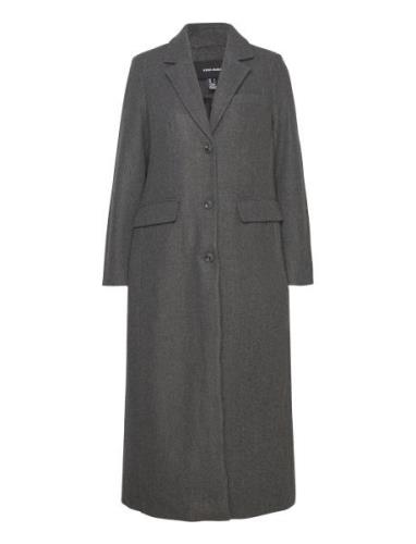 Vmvincemilan Long Coat Boos Cp Vero Moda Grey