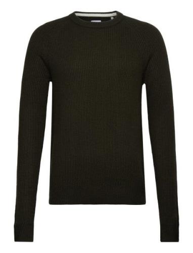 Jjpannel Knit Crew Neck Aw23 Jack & J S Black