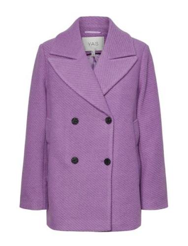 Yasinferno Wool Mix Jacket YAS Purple