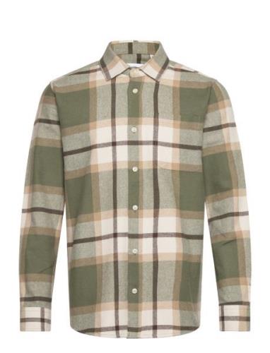 Jeremy Flannel Shirt Les Deux Green