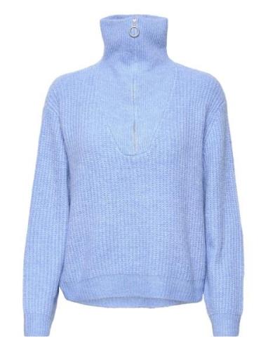 Onlbaker L/S Zip Pullover Knt Noos ONLY Blue