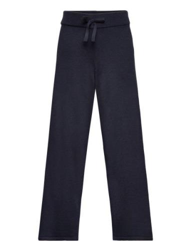 Knitted Culotte Trousers Mango Navy
