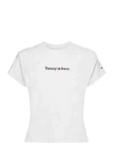 Tjw Baby Serif Linear Ss Tommy Jeans White