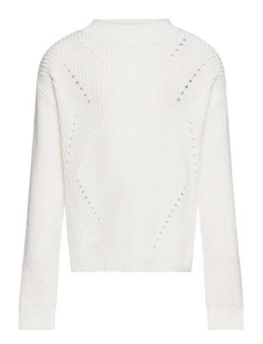 Knit Cotton Sweater Mango White