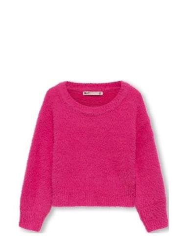 Kmgpiumo L/S Pullover Cp Knt Kids Only Pink