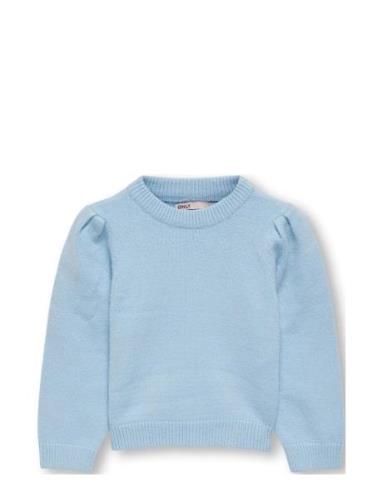Kmglesly L/S Puff Pullover Cp Knt Kids Only Blue
