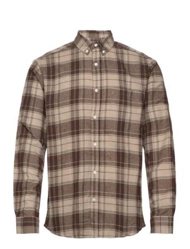 Onsluka Reg Ls Check Shirt ONLY & SONS Beige