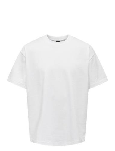 Onsmillenium Ovz Ss Tee Noos ONLY & SONS White