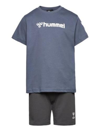 Hmlnovet Shorts Set Hummel Blue