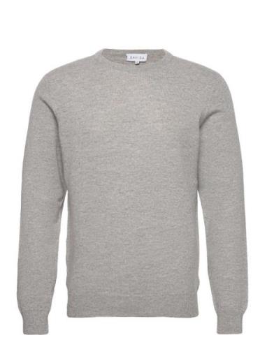 Man O-Neck Plain Davida Cashmere Grey