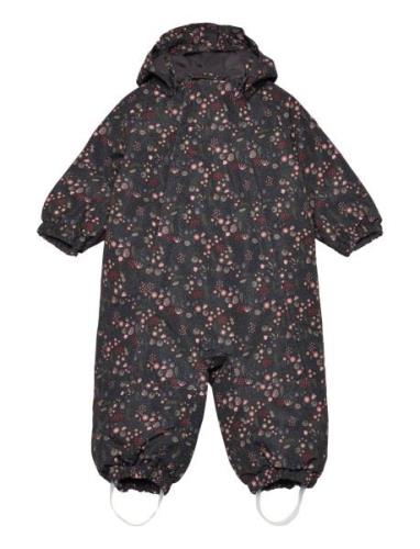 Coverall W. 2 Zip- Aop Color Kids Patterned