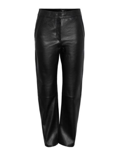 Yasline Hmw Leather Pant Noos YAS Black
