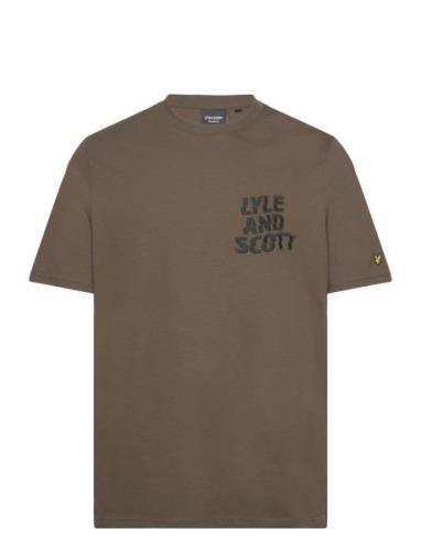 Ripple Logo T-Shirt Lyle & Scott Khaki