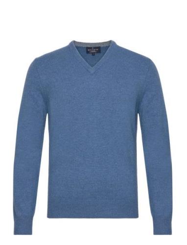 Lambswool V Neck Hackett London Blue