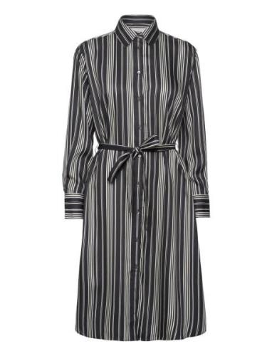Rel Striped A-Line Shirt Dress GANT Black
