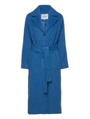 Msgloria Wool Belted Coat Minus Blue