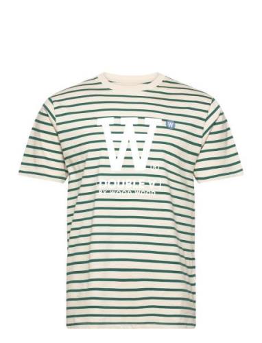 Ace Big Logo & Badge T-Shirt Double A By Wood Wood Green